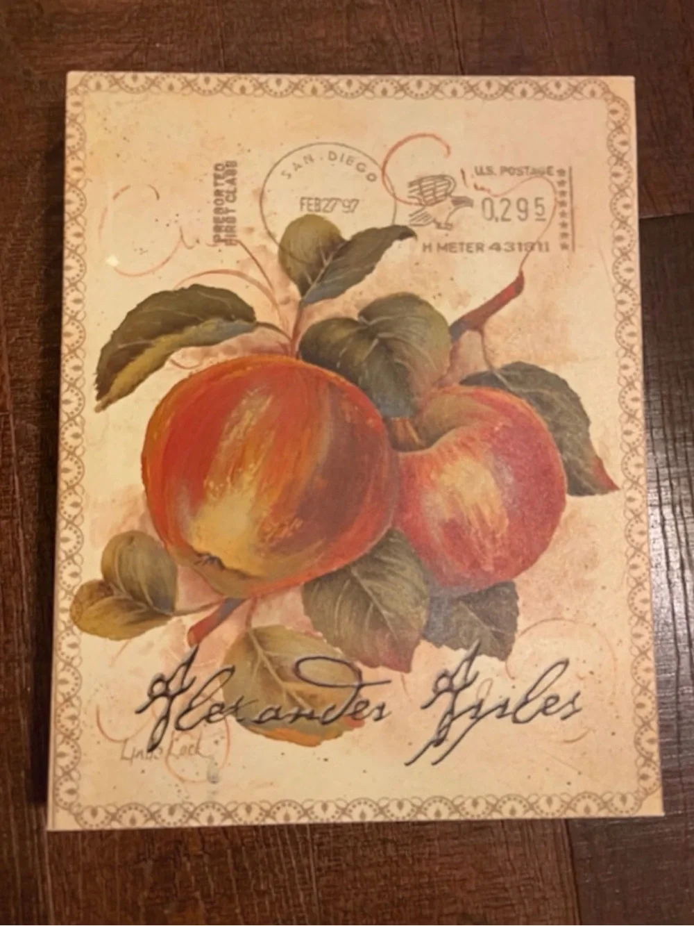 Botanical Fruit Wall Art Trio - Peach, Pear, Cherry Prints